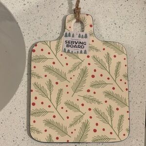 Ceramic Serving Board with Holiday Design